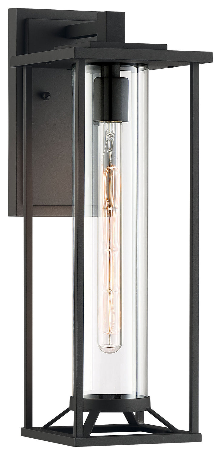 Minka-Lavery 72477-66 Trescott One Light Outdoor Wall Mount, Coal Main Image.jpg