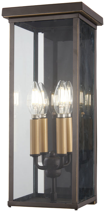 Minka-Lavery 72582-143C Casway Four Light Pocket Lantern, Oil Rubbed Bronze W/ Gold Highlights Main Image.jpg