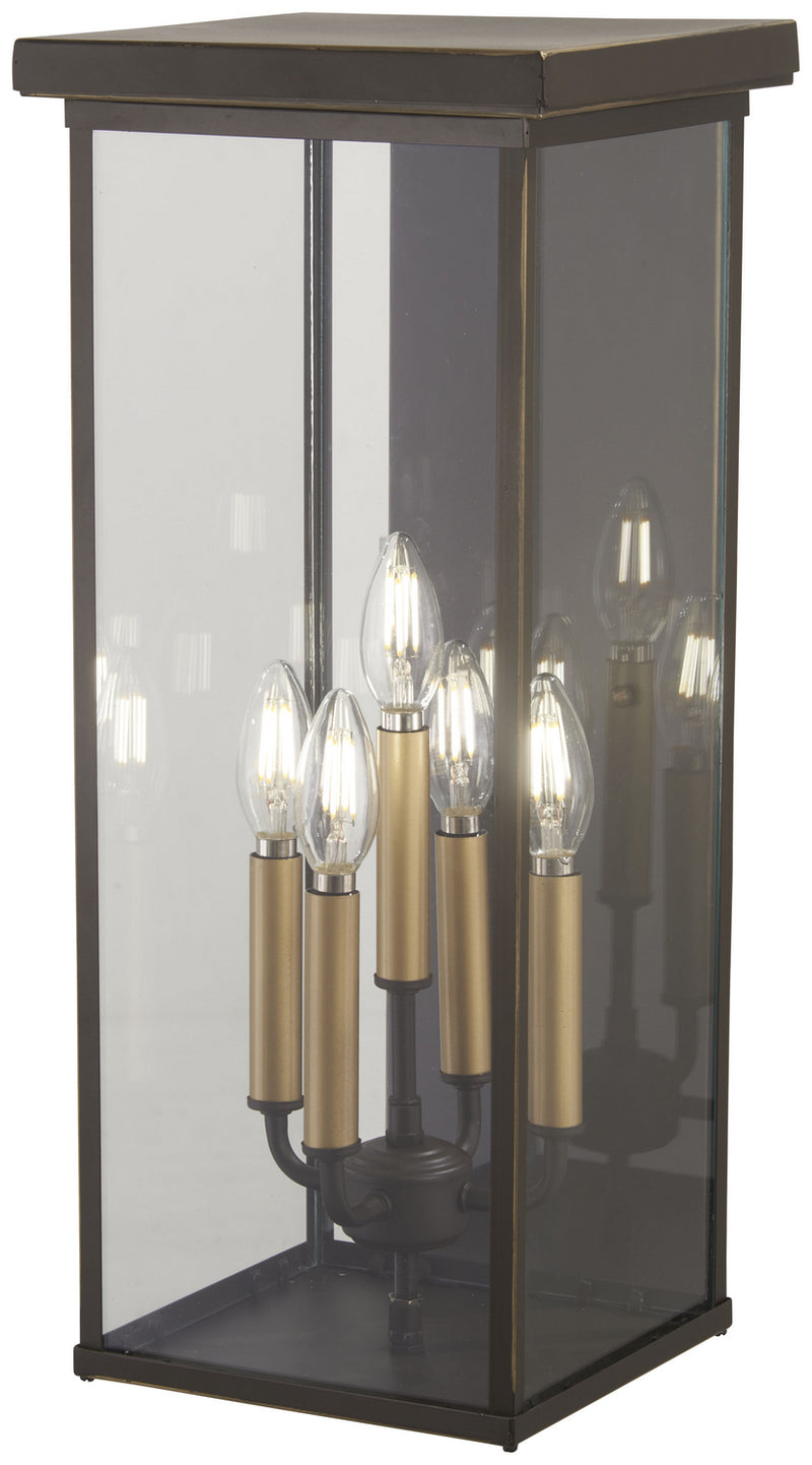 Minka-Lavery 72583-143C Casway Five Light Pocket Lantern, Oil Rubbed Bronze W/ Gold Highlights Main Image.jpg