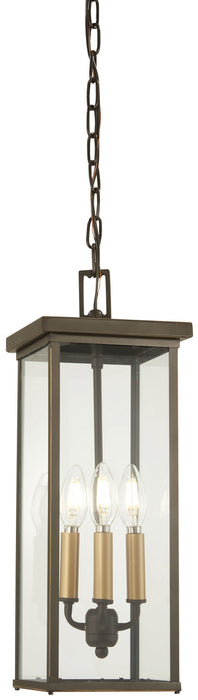 Minka-Lavery 72584-143C Casway Four Light Chain Hung Lantern, Oil Rubbed Bronze W/ Gold Highlights Main Image.jpg