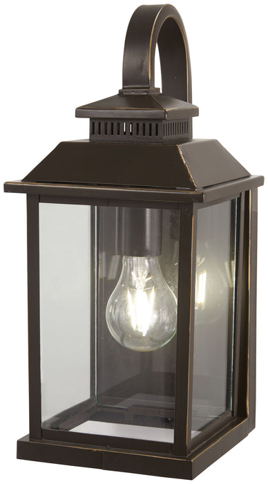 Minka-Lavery 72591-143C Miner'S Loft One Light Outdoor Wall Mount, Oil Rubbed Bronze W/ Gold Highlights Main Image.jpg