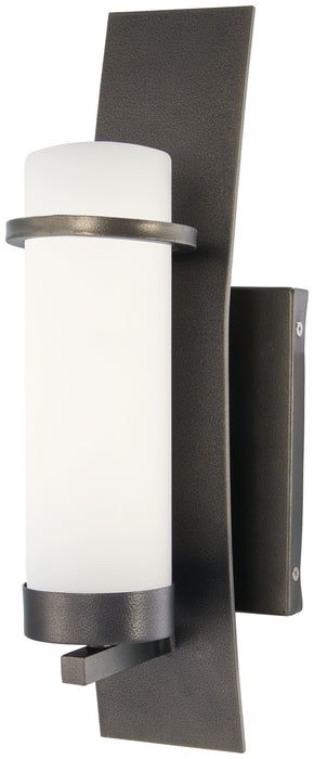 Minka-Lavery 72651-172 Arcus Truth One Light Outdoor Wall Mount, Smoked Iron Main Image.jpg