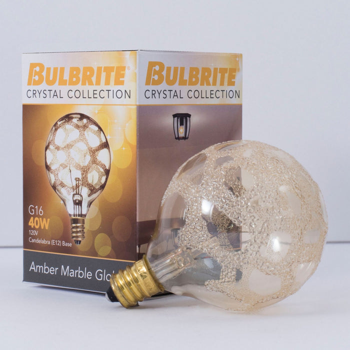 Bulbrite 144026 Crystal Light Bulb Amber Marble Alternate Image 4.jpg
