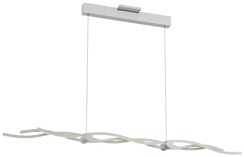 George Kovacs P1153-609-L Tidalist LED Island Pendant, Silver Main Image.jpg