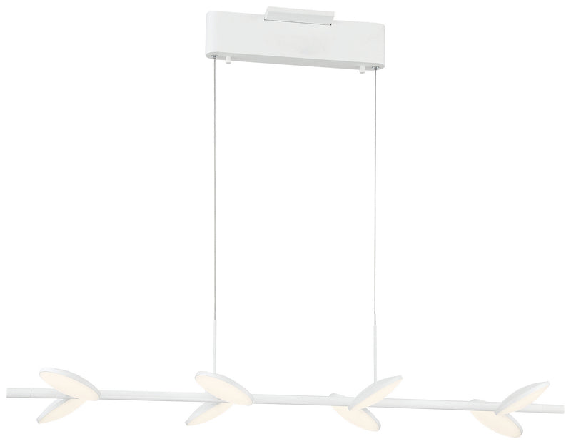 George Kovacs P1156-044B-L Eyespy LED Island Pendant, Matte White Main Image.jpg