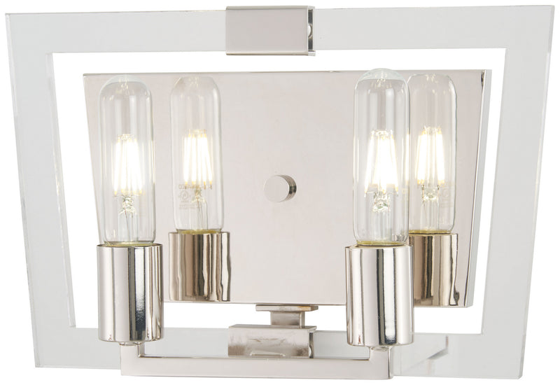 George Kovacs P1372-613 Crystal Chrome Two Light Bath, Polished Nickel Main Image.jpg