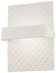 George Kovacs P1774-044B-L Quilted LED Wall Sconce, Matte White Main Image.jpg