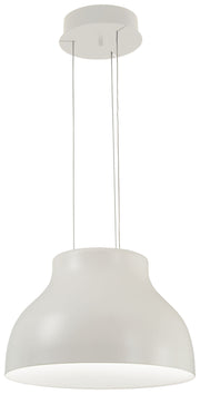 George Kovacs P1780-044B-L Kettle Up LED Pendant, Matte White Main Image.jpg