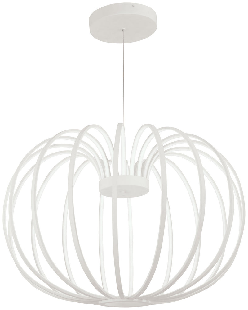 George Kovacs P8204-044B-L Snow Sprite LED Pendant, Matte White Main Image.jpg