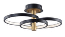 ET2 E24323-BKGLD Hoopla LED Semi Flush Mount, Black / Gold Main Image.jpg