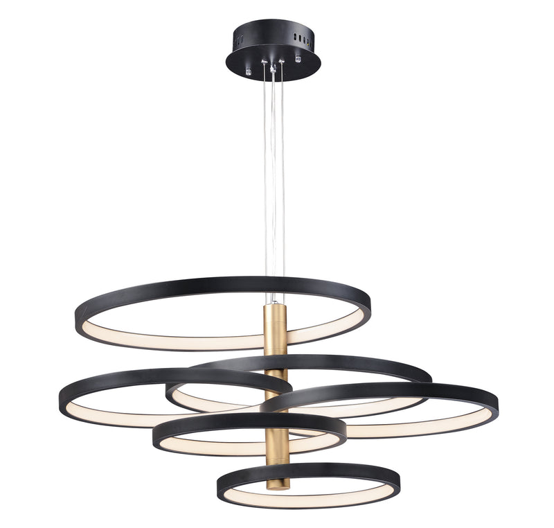 ET2 E24327-BKGLD Hoopla LED Pendant, Black / Gold Main Image.jpg