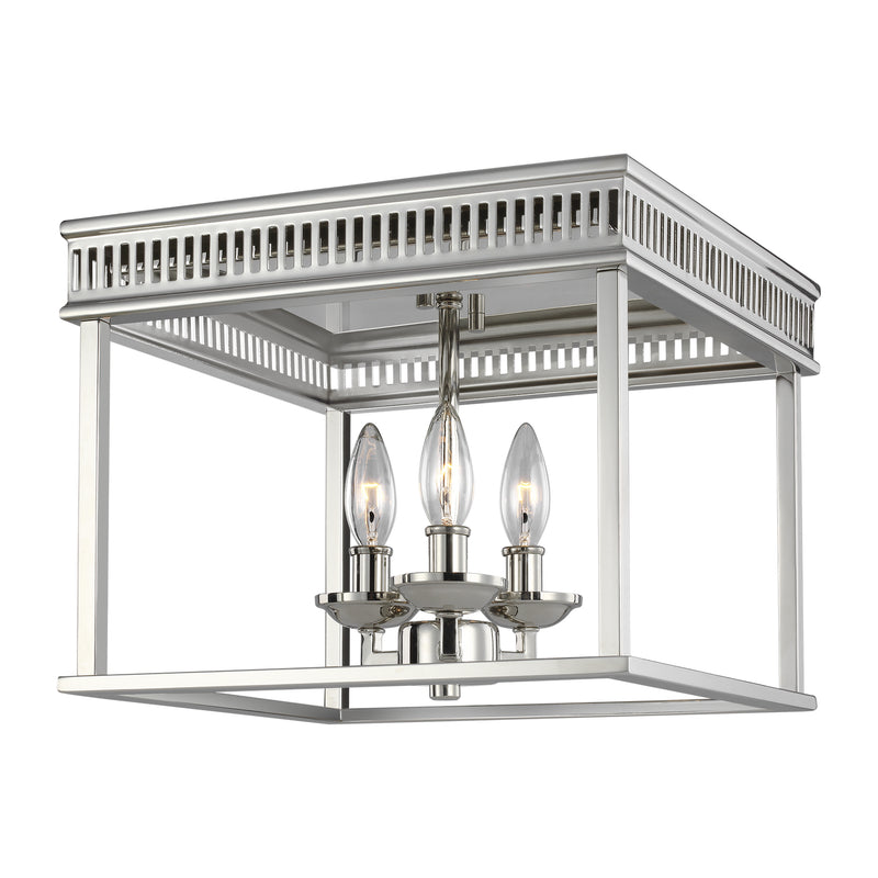 Visual Comfort Studio FM521PN Woodruff Three Light Flush Mount, Polished Nickel Alternate Image.jpg
