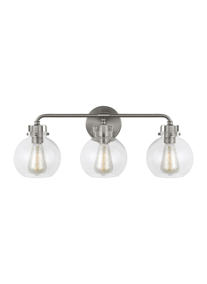 Visual Comfort Studio VS24403SN Clara Three Light Vanity, Satin Nickel Main Image.jpg