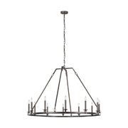 Visual Comfort Studio F3216/12SMS Landen 12 Light Chandelier, Smith Steel Main Image.jpg