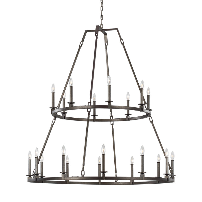 Visual Comfort Studio F3217/20SMS Landen 20 Light Chandelier, Smith Steel Alternate Image.jpg