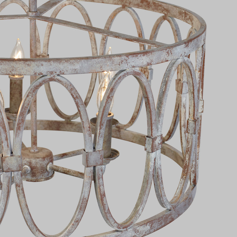Visual Comfort Studio F3222/5DA Patrice Five Light Hanging Shade, Deep Abyss Alternate Image 3.jpg