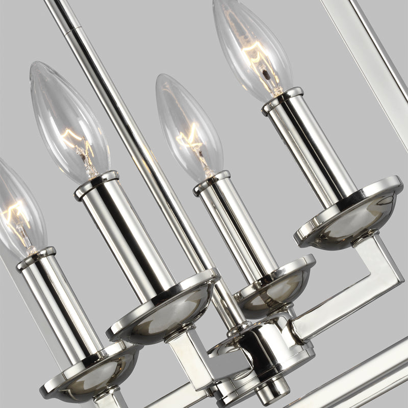 Visual Comfort Studio F3275/4PN Woodruff Four Light Lantern, Polished Nickel Alternate Image 2.jpg