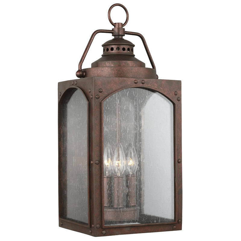 Generation Lighting OL14372CO Randhurst Three Light Outdoor Wall Lantern, Copper Oxide Main Image.jpg