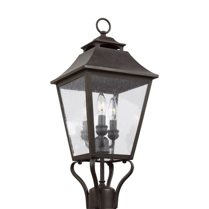 Visual Comfort Studio OL14406SBL Galena Three Light Post Lantern, Sable Main Image.jpg