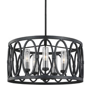 Visual Comfort Studio OLF3222/5DWZ Patrice Five Light Outdoor Chandelier, Dark Weathered Zinc Alternate Image.jpg