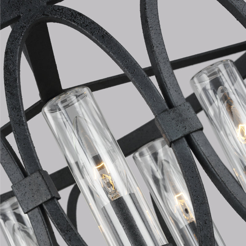 Visual Comfort Studio OLF3222/5DWZ Patrice Five Light Outdoor Chandelier, Dark Weathered Zinc Alternate Image 2.jpg