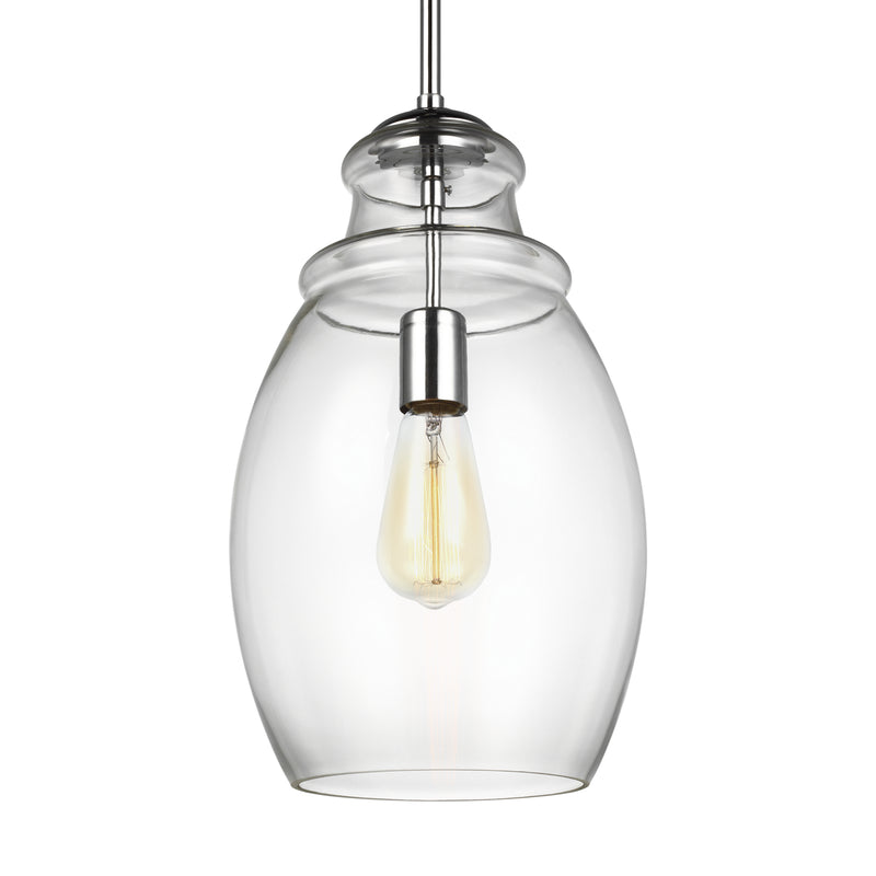 Generation Lighting P1484CH Marino One Light Pendant, Chrome Alternate Image.jpg