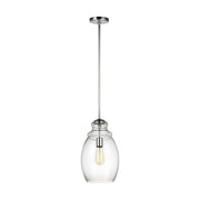 Generation Lighting P1484CH Marino One Light Pendant, Chrome Main Image.jpg