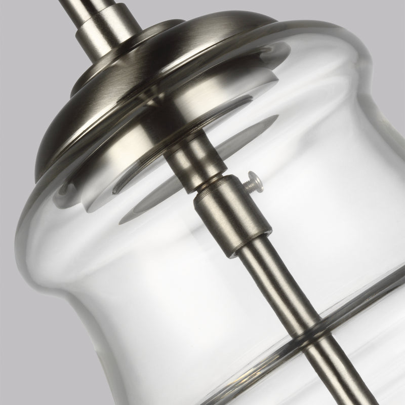 Generation Lighting P1484SN Marino One Light Pendant, Satin Nickel Alternate Image 2.jpg