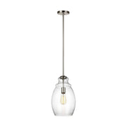 Generation Lighting P1484SN Marino One Light Pendant, Satin Nickel Main Image.jpg