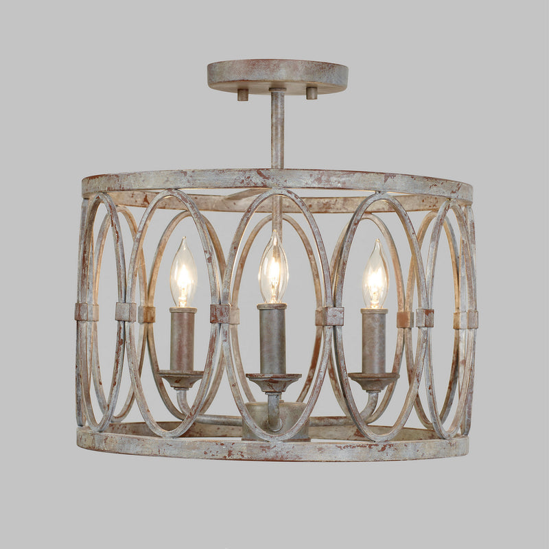 Visual Comfort Studio SF346DA Patrice Three Light Semi-Flush Mount, Deep Abyss Alternate Image 2.jpg