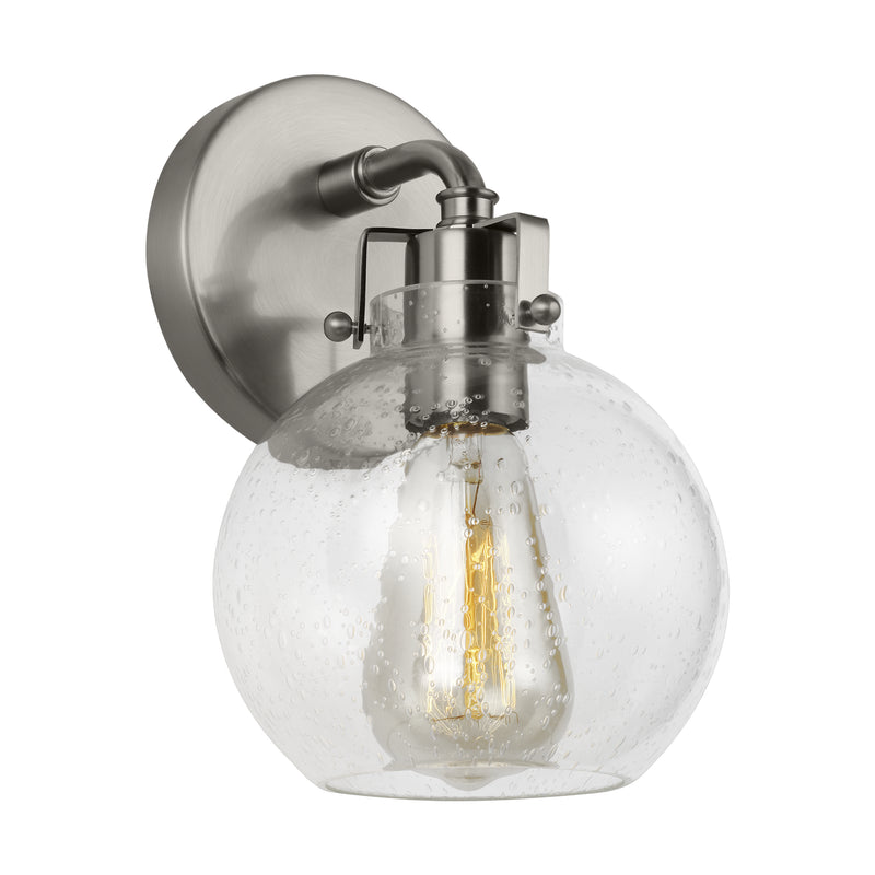 Visual Comfort Studio VS24401SN Clara One Light Wall Sconce, Satin Nickel Main Image.jpg