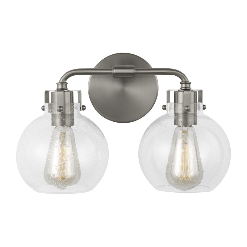 Visual Comfort Studio VS24402SN Clara Two Light Vanity, Satin Nickel Main Image.jpg
