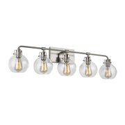Visual Comfort Studio VS24405SN Clara Five Light Vanity, Satin Nickel Alternate Image.jpg