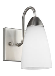 Generation Lighting 4120201EN3-962 Seville One Light Wall / Bath Sconce, Brushed Nickel Main Image.jpg