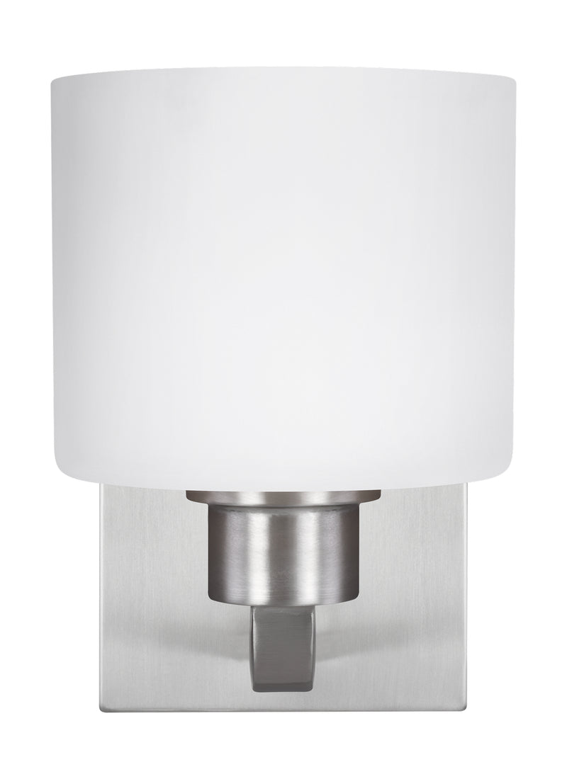 Generation Lighting 4128801-962 Canfield One Light Wall / Bath Sconce, Brushed Nickel Main Image.jpg