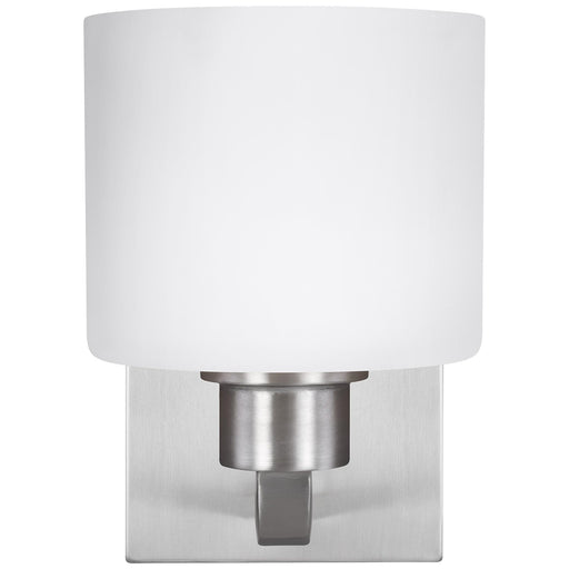 Generation Lighting 4128801EN3-962 Canfield One Light Wall / Bath Sconce, Brushed Nickel Main Image.jpg