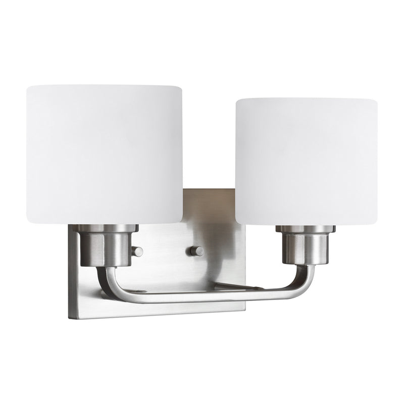 Generation Lighting 4428802-962 Canfield Two Light Wall / Bath, Brushed Nickel Alternate Image.jpg