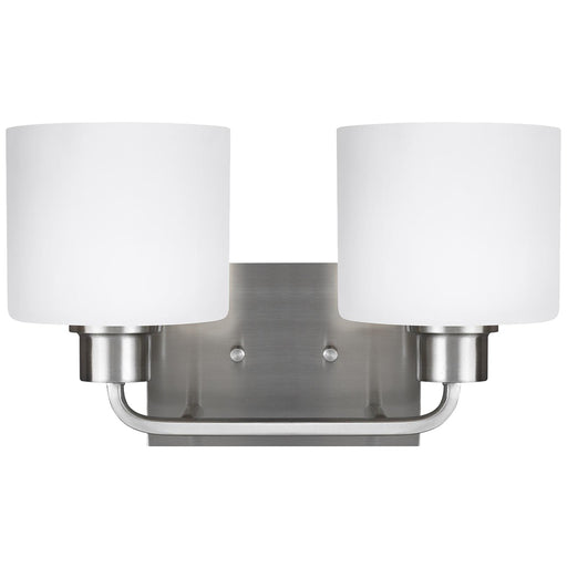 Generation Lighting 4428802EN3-962 Canfield Two Light Wall / Bath, Brushed Nickel Main Image.jpg