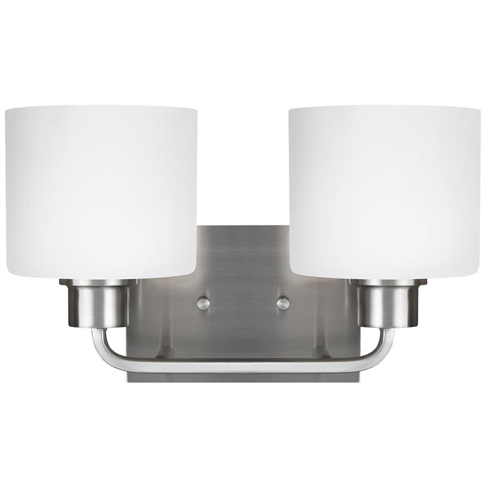 Generation Lighting 4428802EN3-962 Canfield Two Light Wall / Bath, Brushed Nickel Main Image.jpg