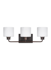 Generation Lighting 4428803-710 Canfield Three Light Wall / Bath, Bronze Main Image.jpg