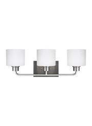Generation Lighting 4428803-962 Canfield Three Light Wall / Bath, Brushed Nickel Main Image.jpg