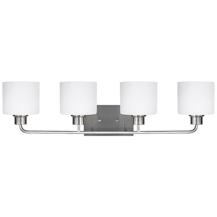 Generation Lighting 4428804-962 Canfield Four Light Wall / Bath, Brushed Nickel Main Image.jpg