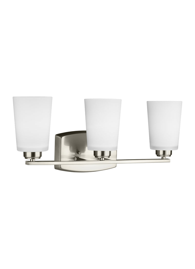 Generation Lighting 4428903EN3-962 Franport Three Light Wall / Bath, Brushed Nickel Main Image.jpg