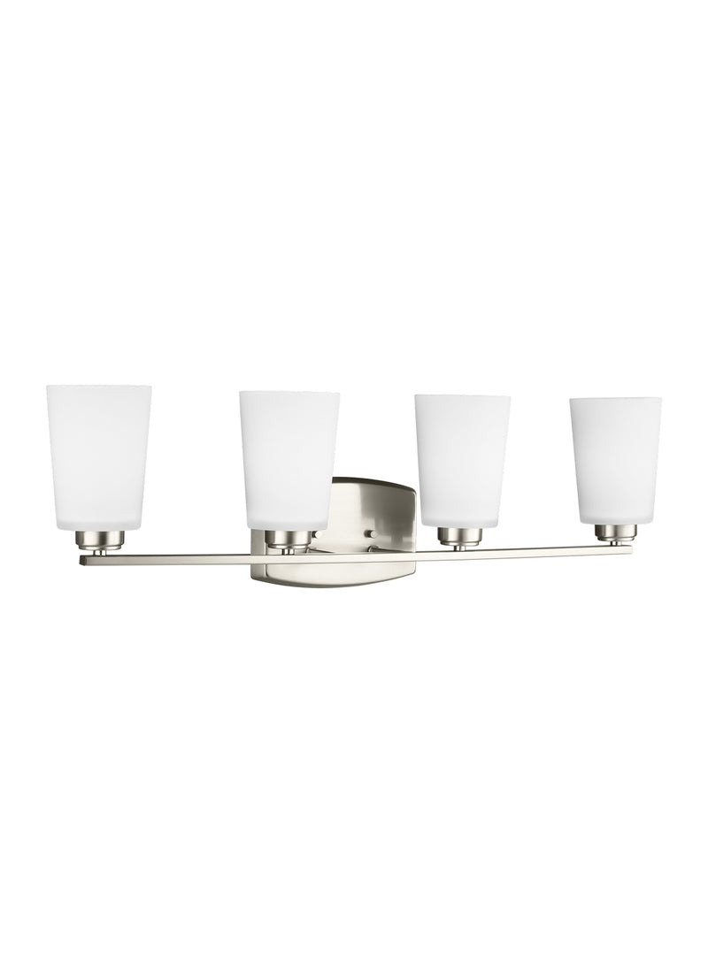 Generation Lighting 4428904-962 Franport Four Light Wall / Bath, Brushed Nickel Main Image.jpg