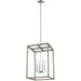 Generation Lighting 5134504-872 Moffet Street Four Light Hall / Foyer Pendant, Washed Pine Main Image.jpg