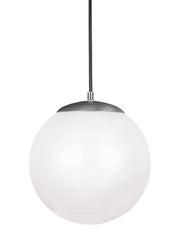 Visual Comfort Studio 602293S-04 Leo - Hanging Globe LED Pendant, Satin Aluminum Main Image.jpg