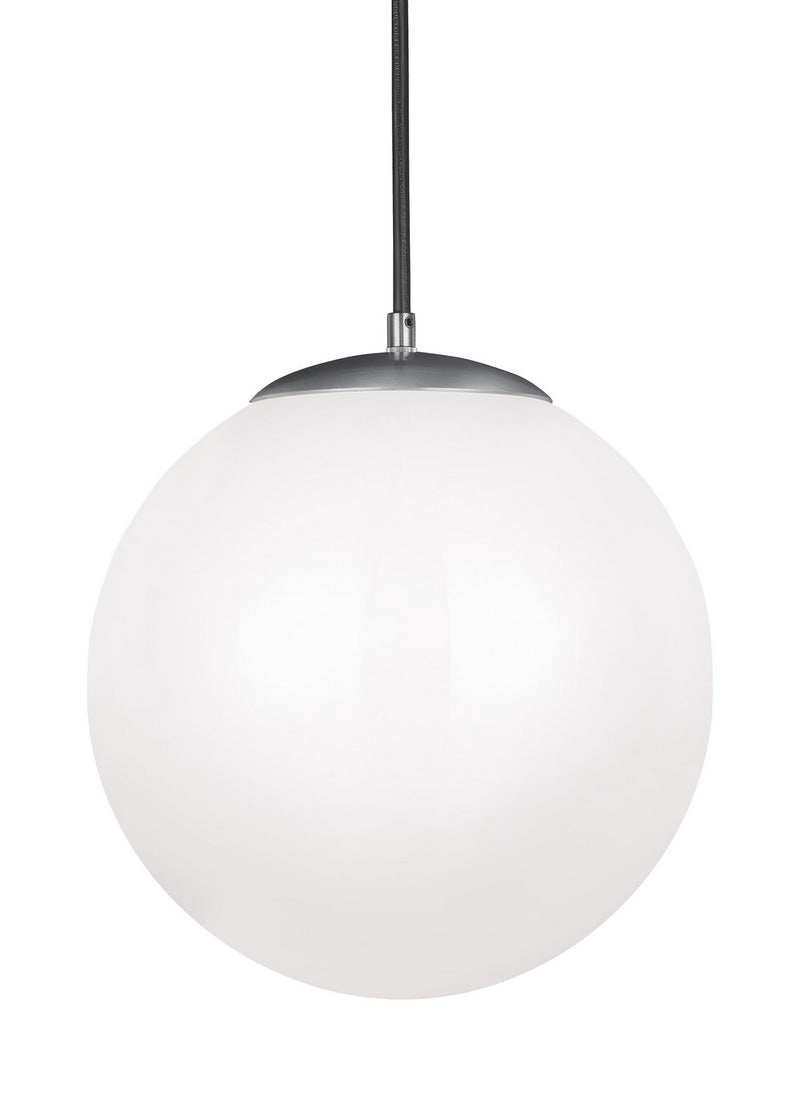 Visual Comfort Studio 602493S-04 Leo - Hanging Globe LED Pendant, Satin Aluminum Main Image.jpg