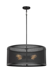 Visual Comfort Studio 6528504-12 Gereon Four Light Pendant, Black Main Image.jpg