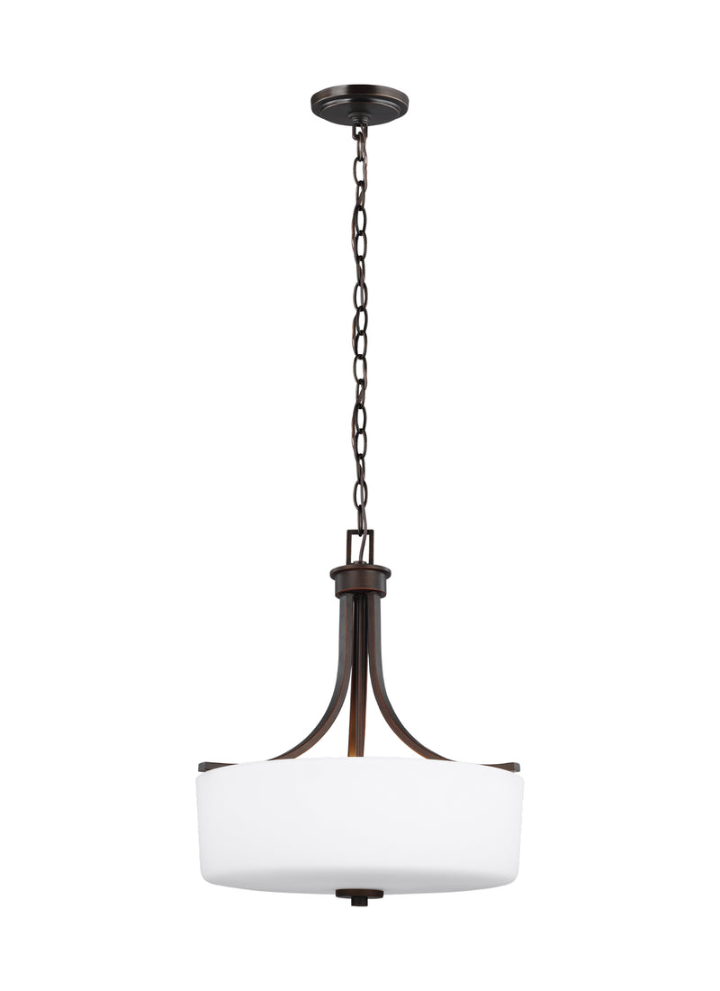 Generation Lighting 6528803-710 Canfield Three Light Pendant, Bronze Main Image.jpg