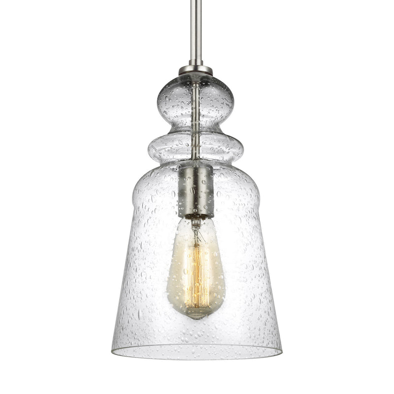 Generation Lighting 6536901-962 Kea One Light Pendant, Brushed Nickel Alternate Image.jpg